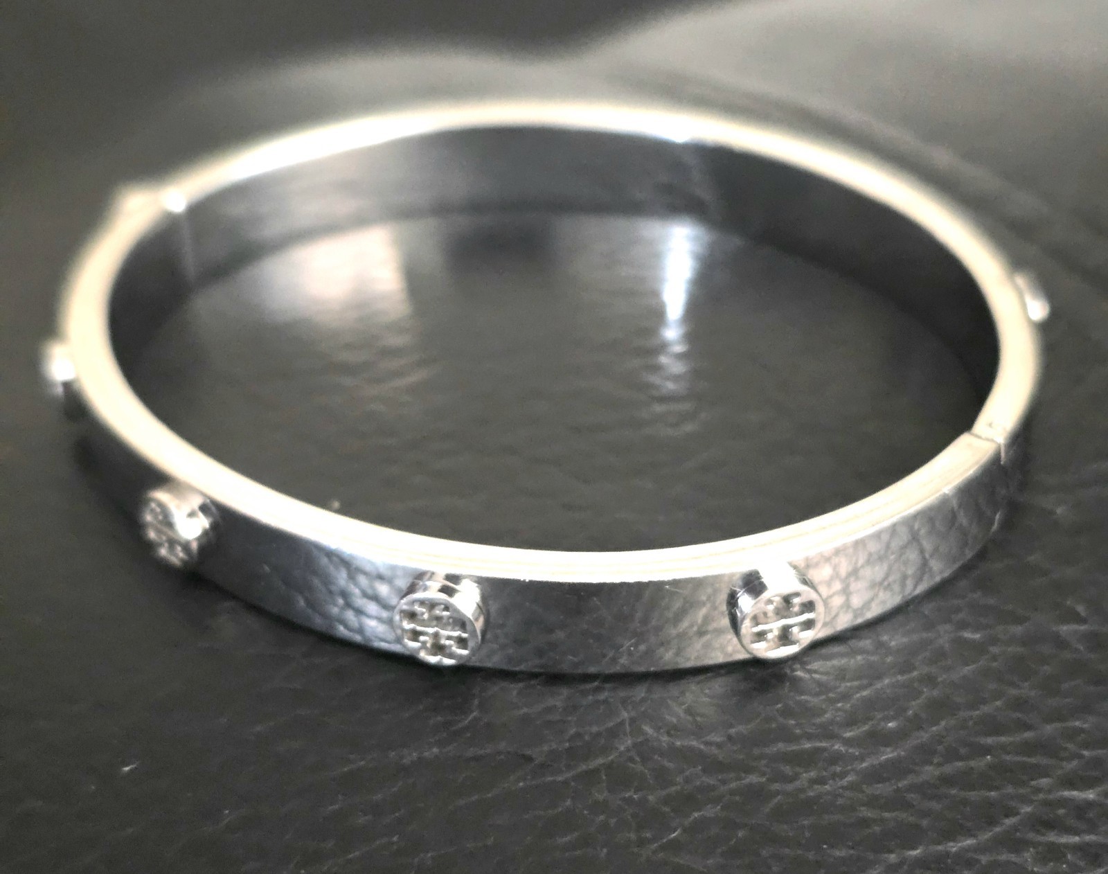 Tory Burch Women’s Miller Bracelet- Silver Tone Size Medium