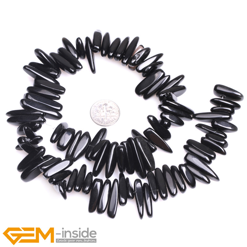 Natural Freeform Gemstone Sticks Spike Chips Beads For Jewellery Making 15″ AU