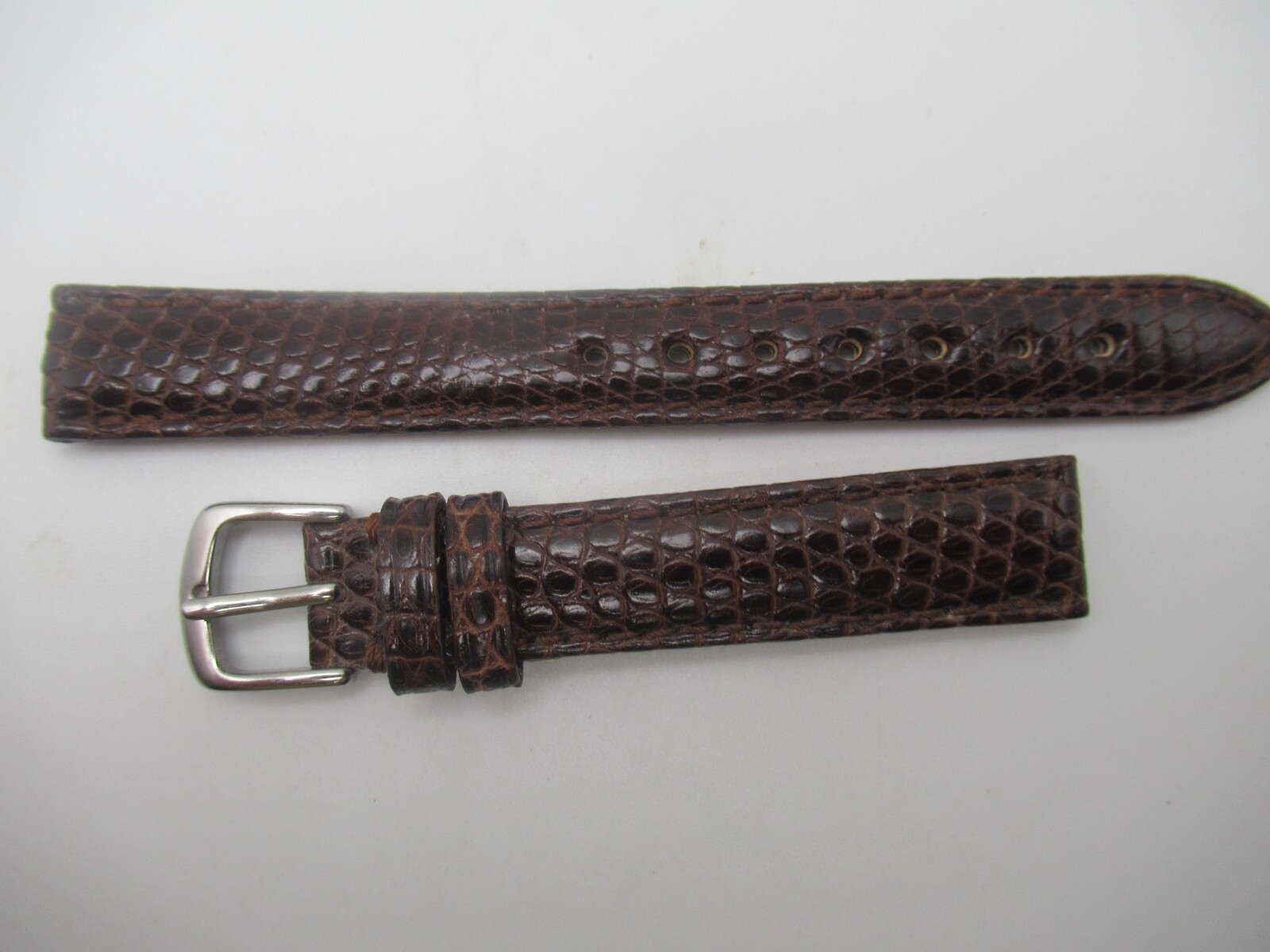13MM Genuine Lizard Regular Ladies Brown Watch Band