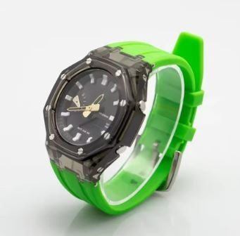 [Unused] G-SHOCK GA-2100 GA-2110 GA-B2100 Clear Black Bezel Green Green Belt