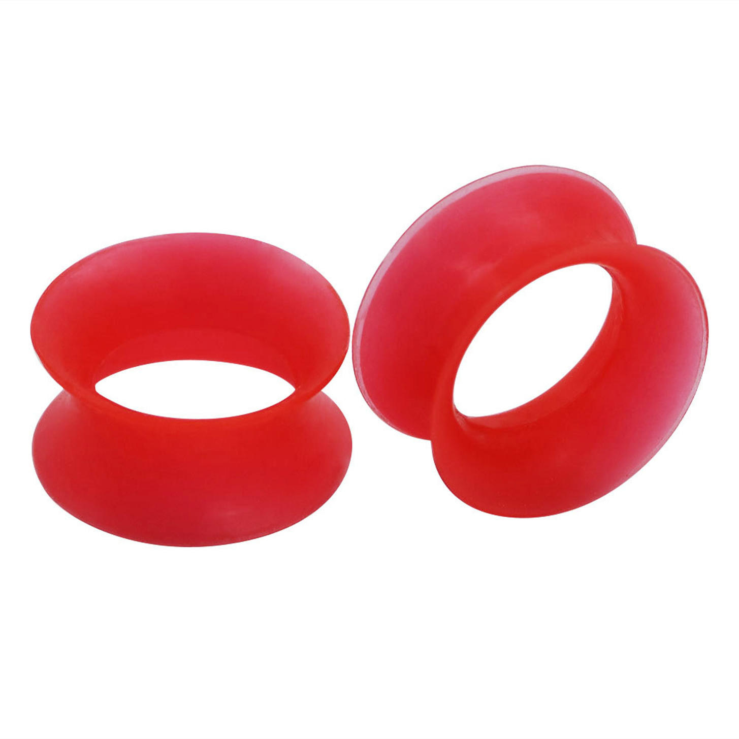 1Pair Silicone Soft Ear Tunnels Plugs Gauges Earskin Earlets Expander 2g-3/4″