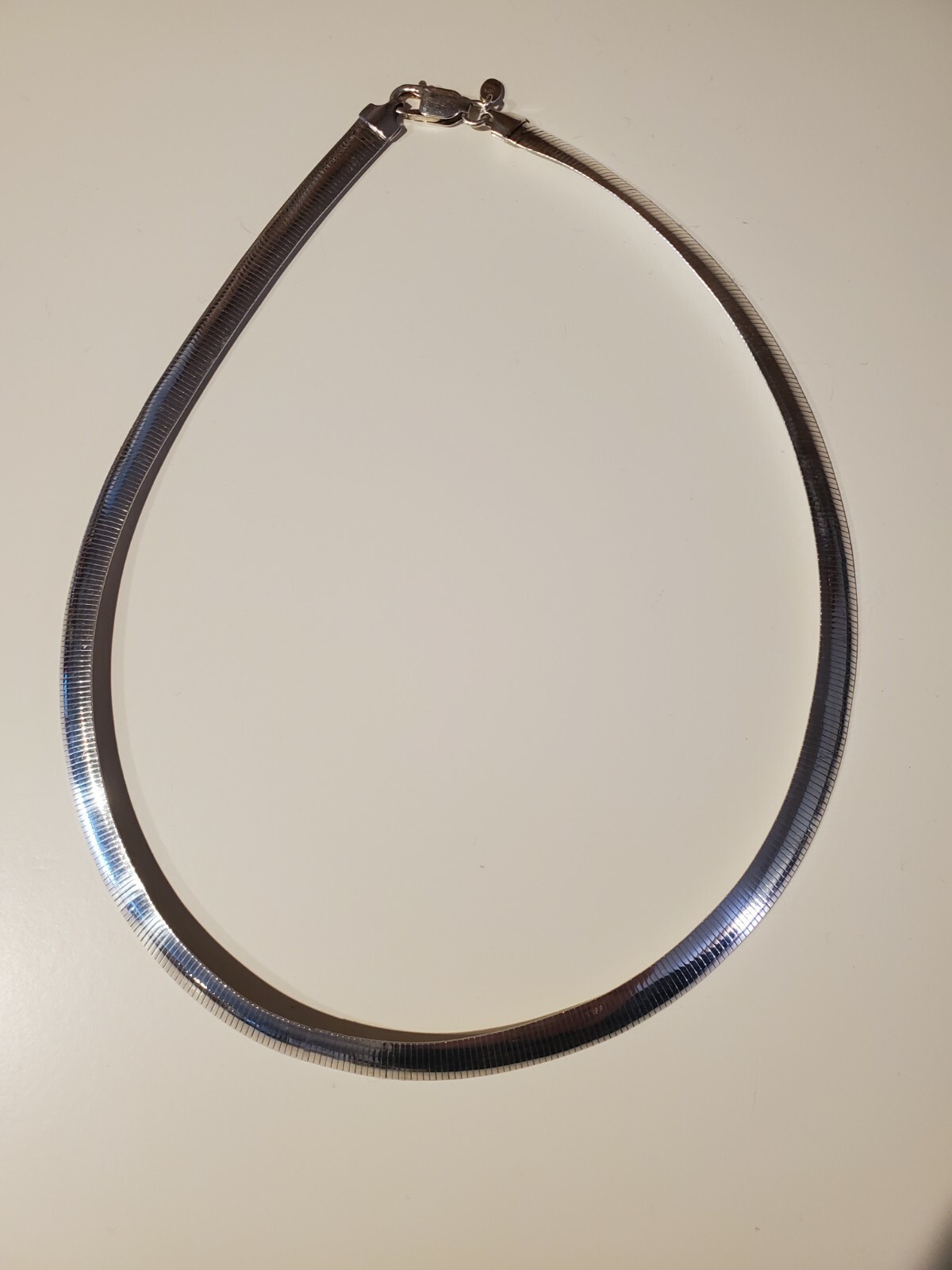950 Silver Milor Italy Fine Sterling Chain Reversible 28.5 Grams Necklace 18”