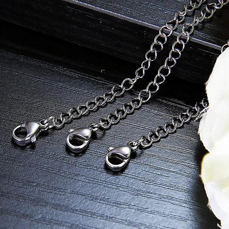 2-Pack Extender /Safety Chain Extender Necklace Bracelet Lobster lock 1″ To 6″