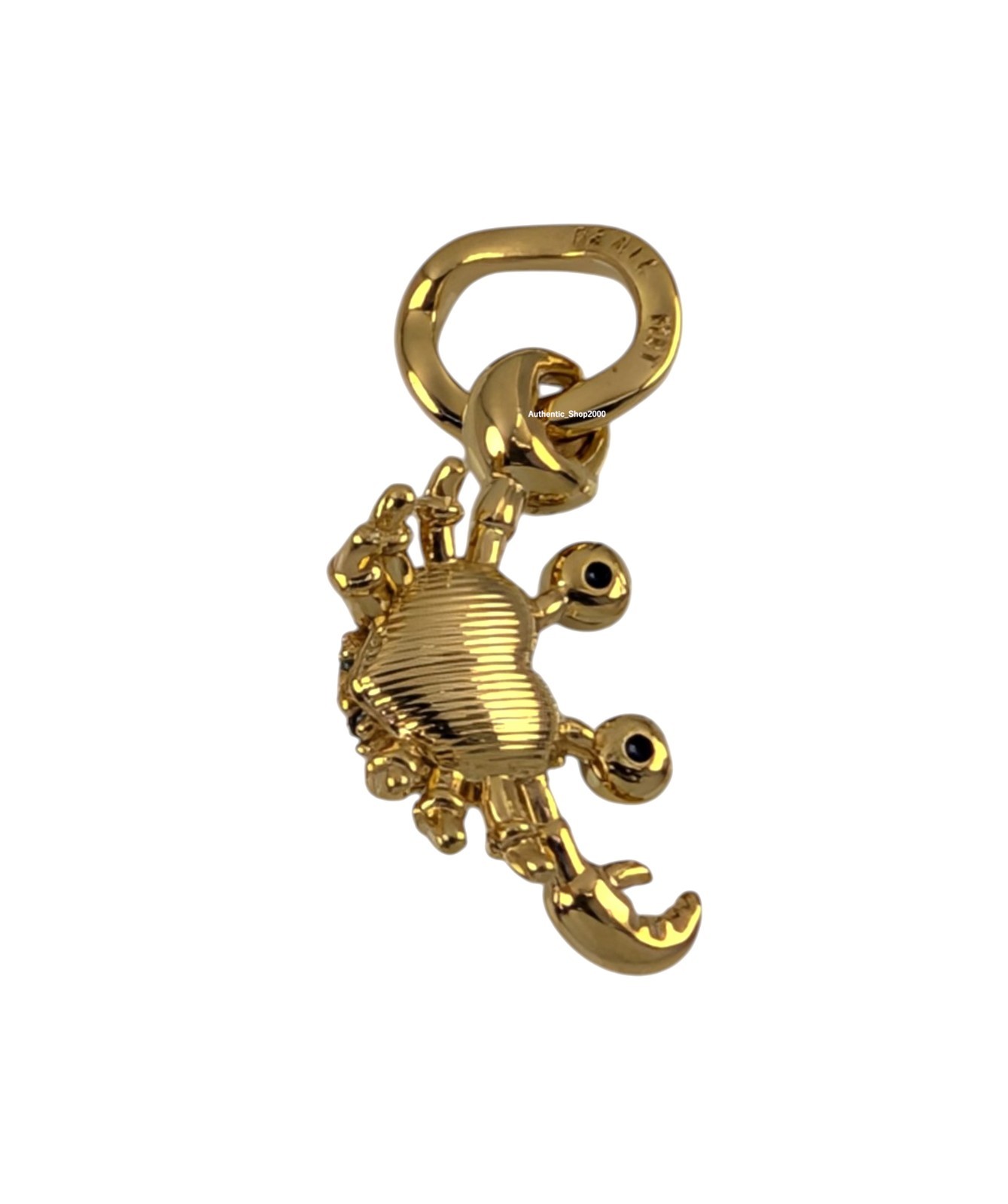 New 100% Authentic PANDORA 14k Gold Plated Blue Crab Dangle Charm 764684C01