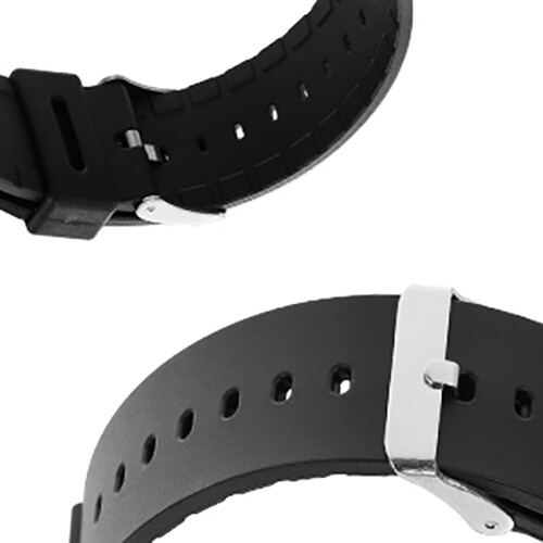 Silicone Watch Band Strap For Citizen Eco Drive Bj8050 w/Silver Metal Adapter