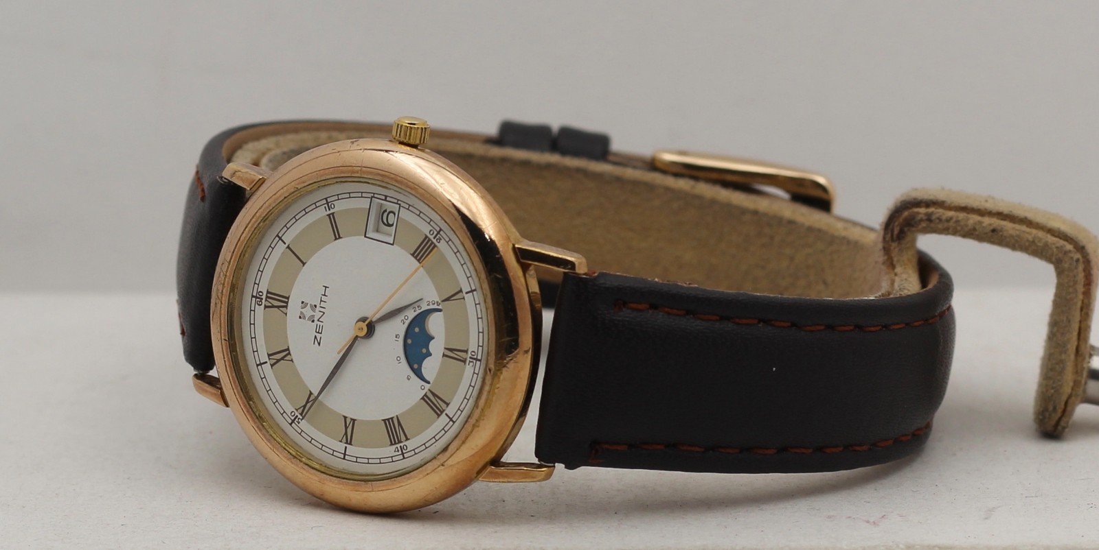 Zenith Moonphases Gold Plated Quartz 27-0020-208