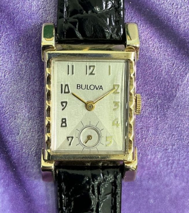 Vintage Bulova 1953 X Dial Fancy Case 21 Jewels Restored One Year Warranty