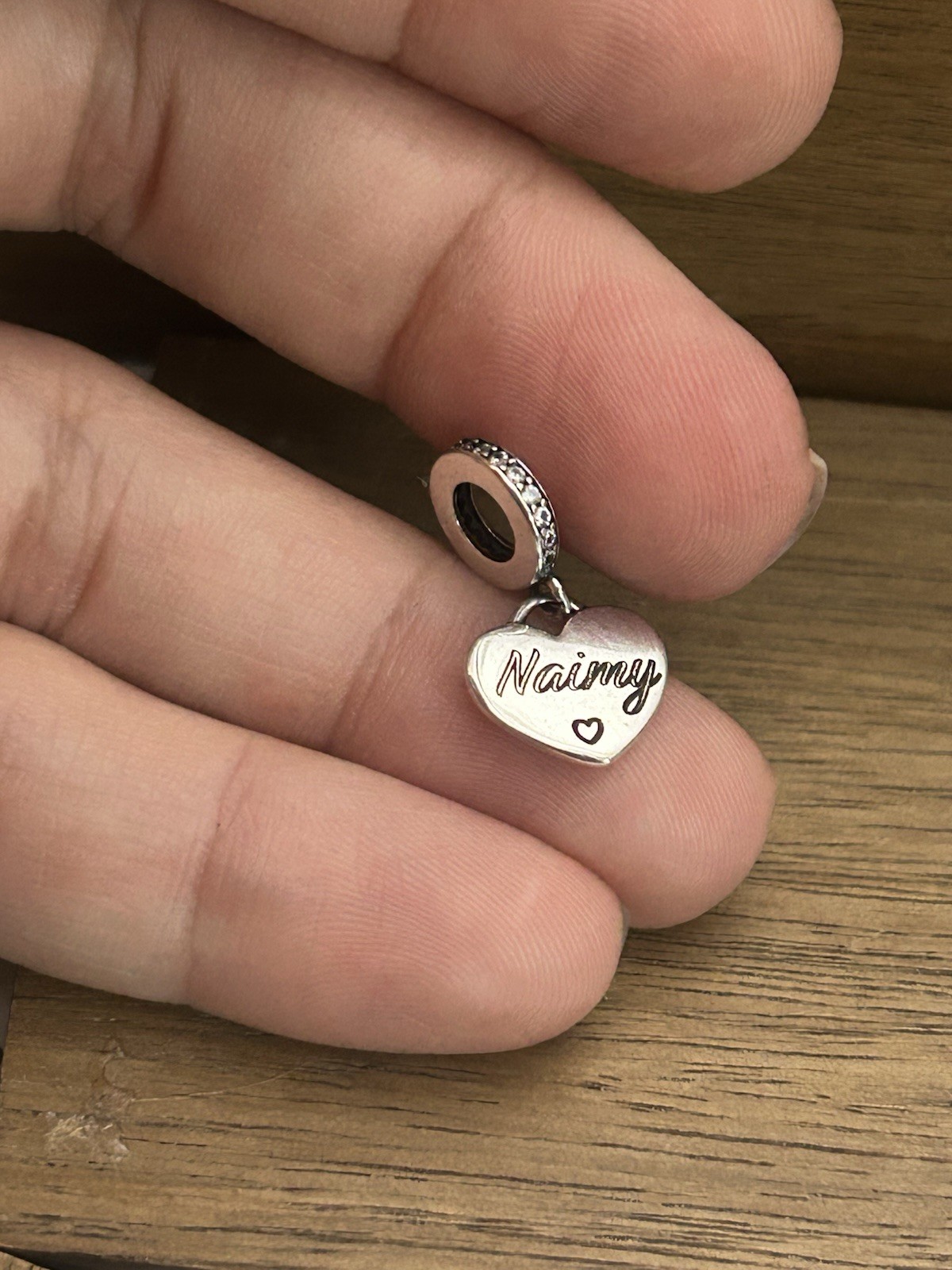 Custom Name / Text S925 Sterling Silver Charm Personalized Engraved Custom Text