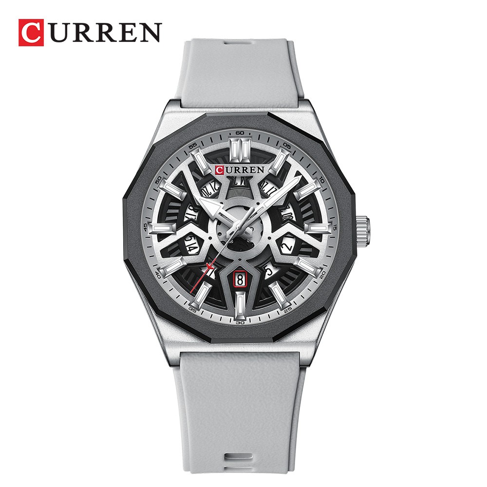 Luxury Mens Analog Watches Rubber Wrist Water Resistant Date Sport Quartz Watch