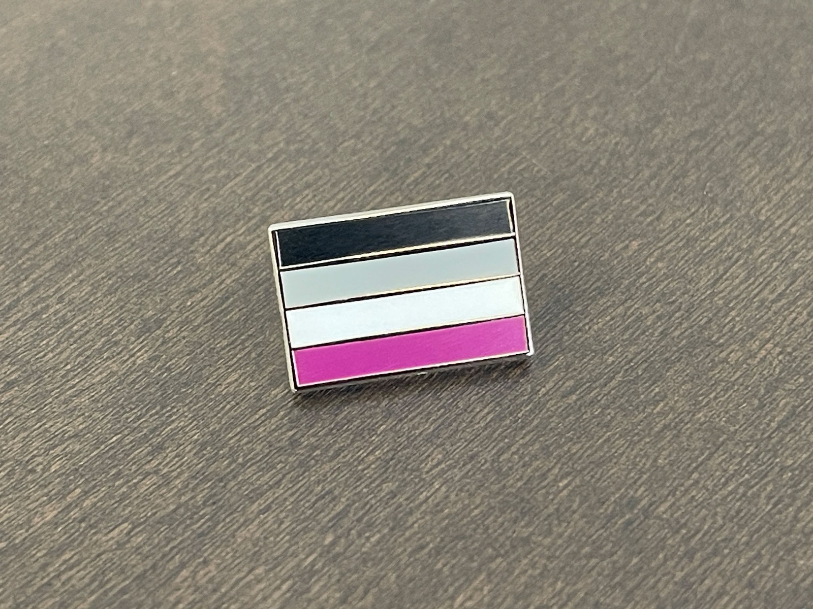 Small Asexual Pride Flag Enamel Pin: Subtle LGBTQ+ Accessory (0.75)