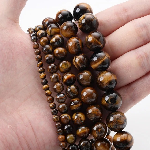 Natural Gemstone Round Spacer Loose Beads Jewelry Making 4mm 6mm 8mm 10mm 12mm