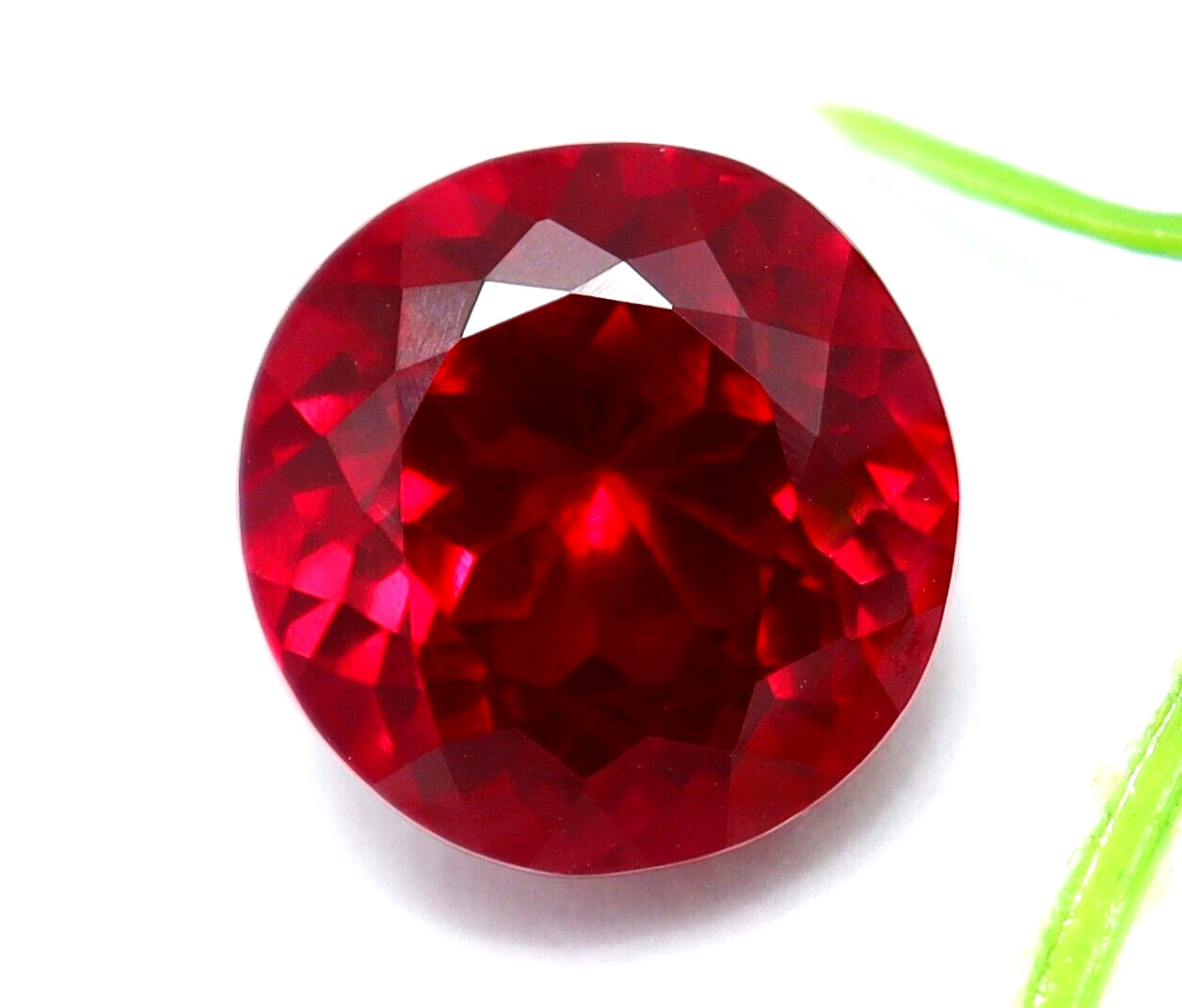 Natural Ruby Burmese Round Cut 7.80 Ct Red Certified Loose Gemstone