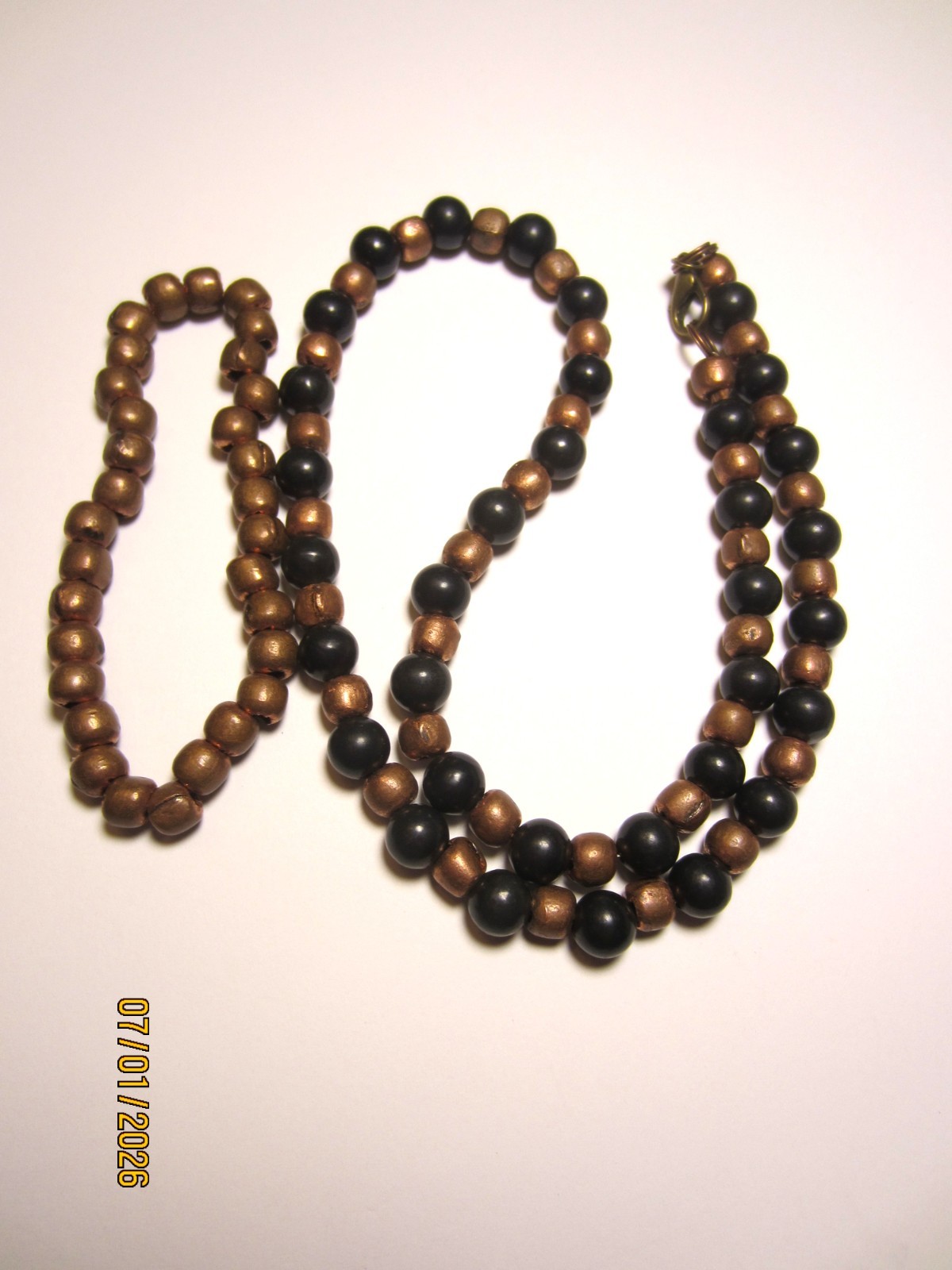 Russian Shungite Genuine Copper Beaded Necklace/Bracelet