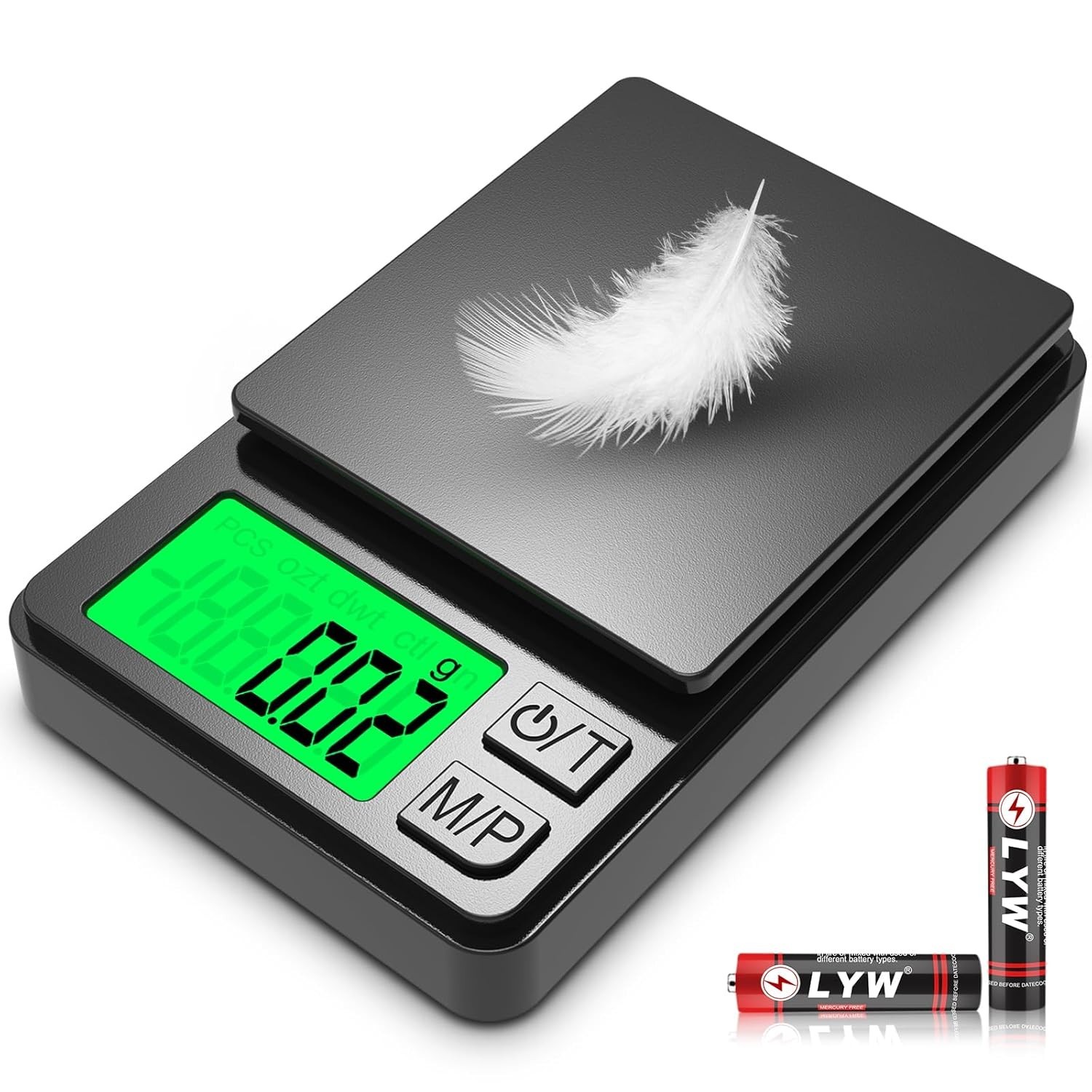 Pocket Scale, 1000G X 0.01G Precision Gram Scale, Small Digital Scale Grams Ounc
