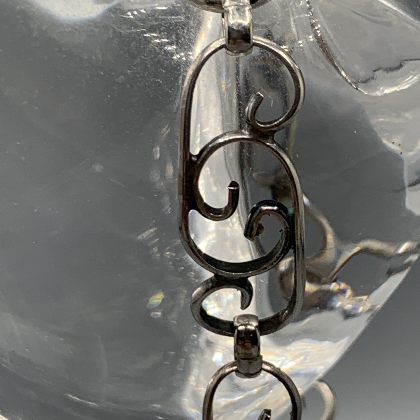 Vintage Handcrafted .925 Sterling Silver Bracelet. 7”L, 9-10mm W, Approx 8.5g