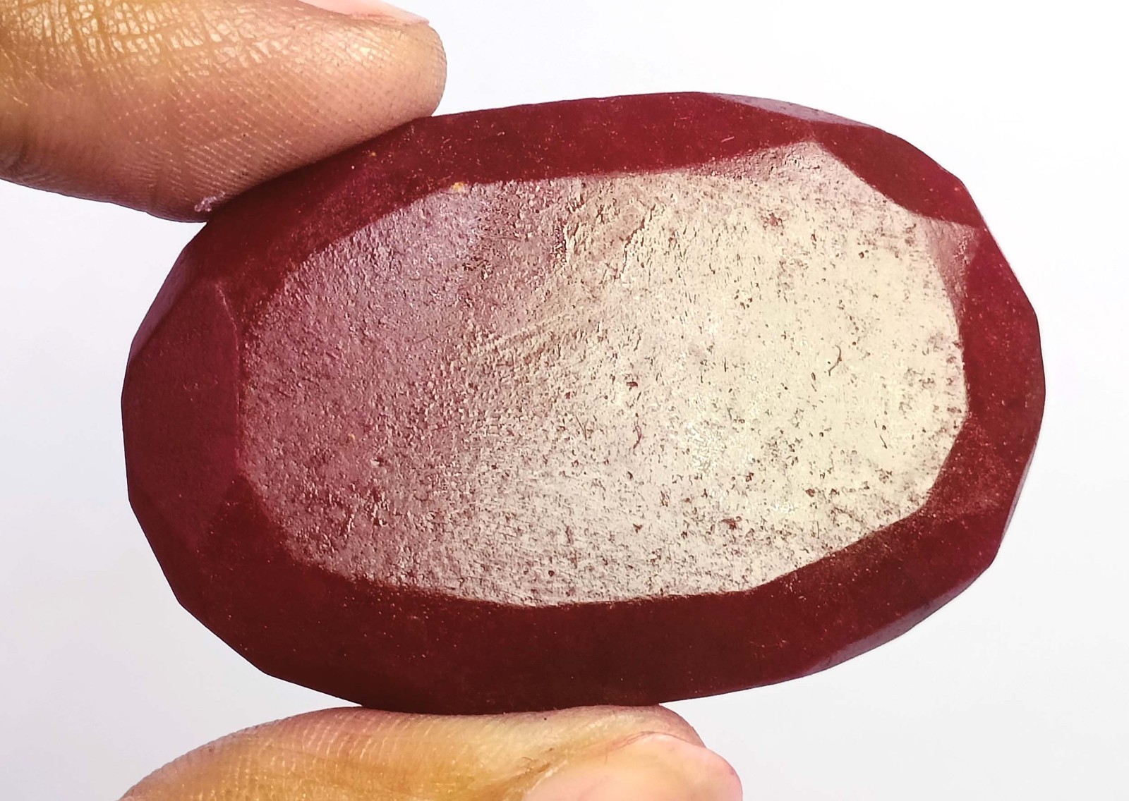 Spectacular Quality 124 Ct Natural Red Ruby Oval Shape IGL Gemstone 6AHL