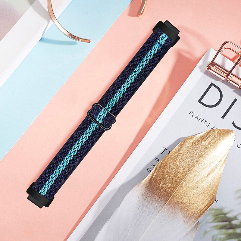 For Fitbit Inspire 3 Replacement Sports Band Woven Nylon Elastic Strap Band