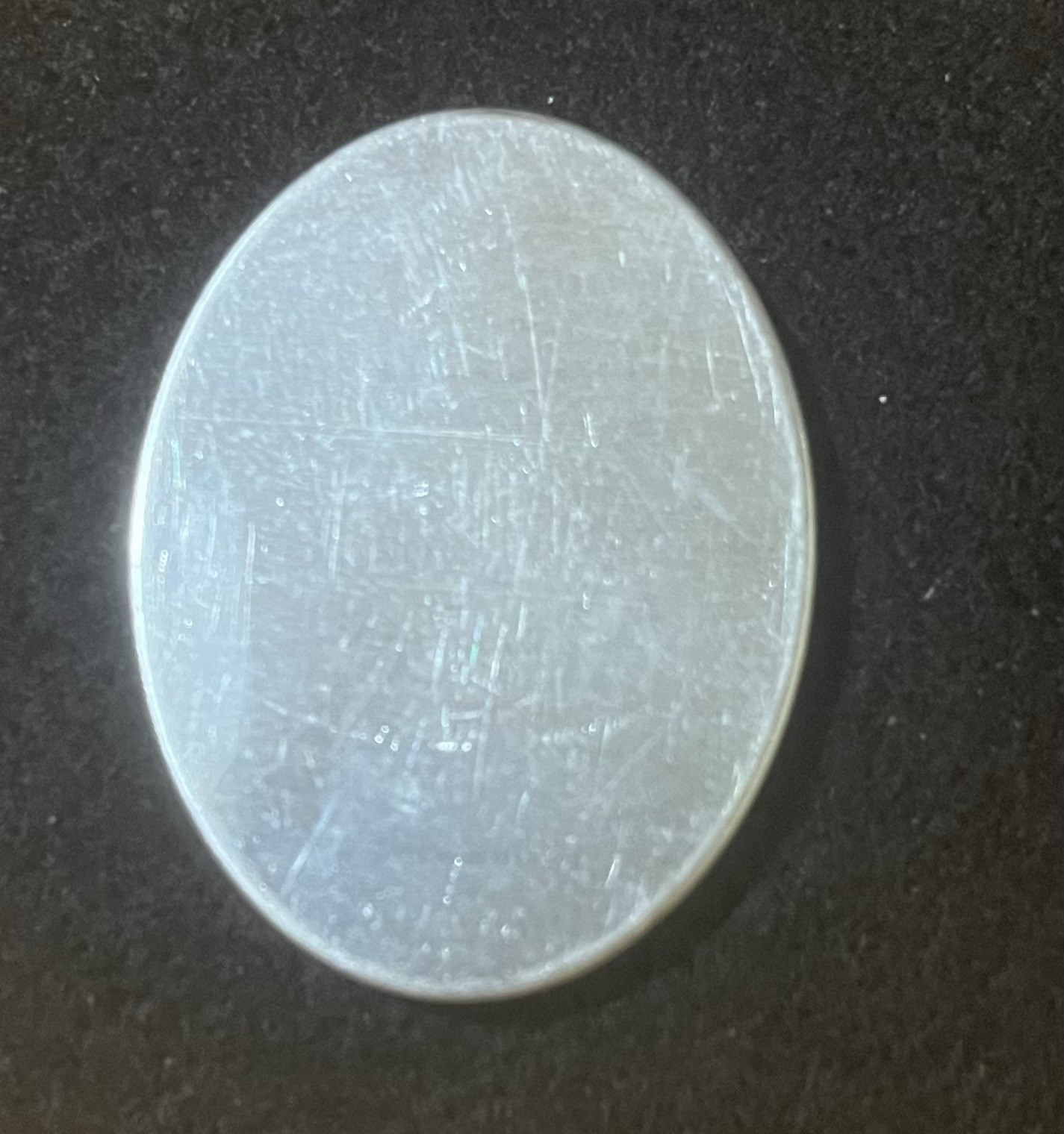 One 40x30mm Oval Plain Sterling Silver Bezel Cup 32gauge Setting 30x40mm