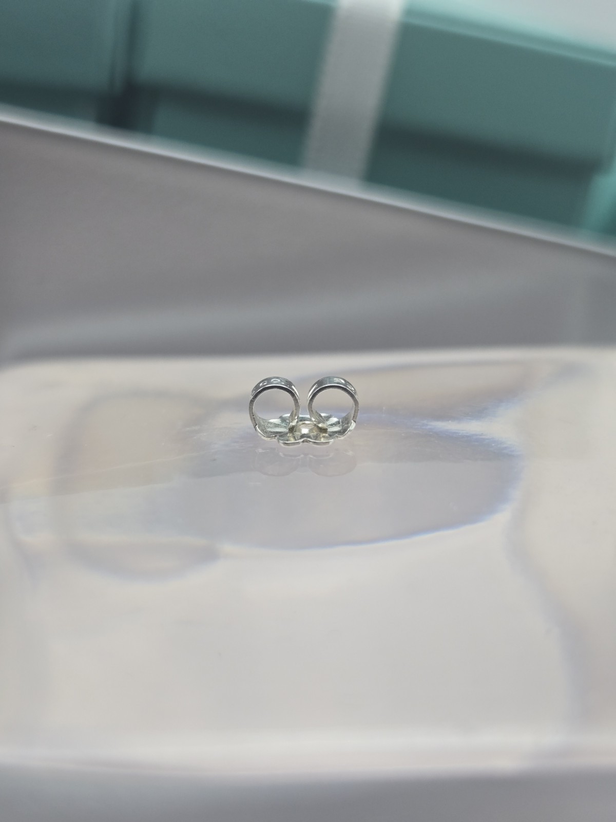 Authentic Tiffany & Co. Sterling Silver Earring Butterfly Push Back Backing Used
