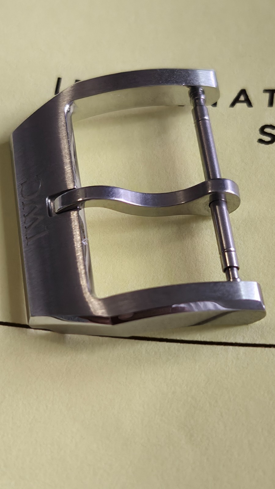 Authentic (OEM) IWC 20mm Brushed / Satin Stainless Steel Tang Buckle Clasp