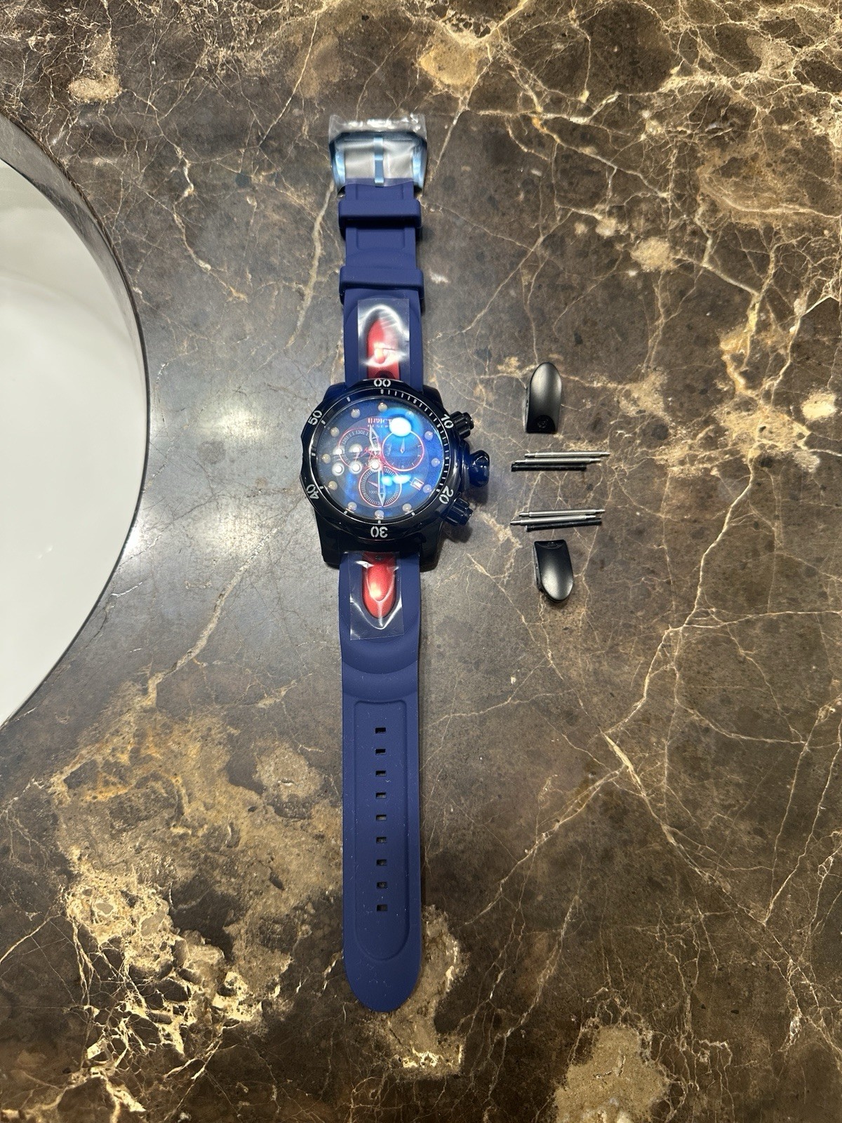 Invicta Reserve Venom Model 18881 Chronograph Watch Chrono Diver Band 53mm Swiss