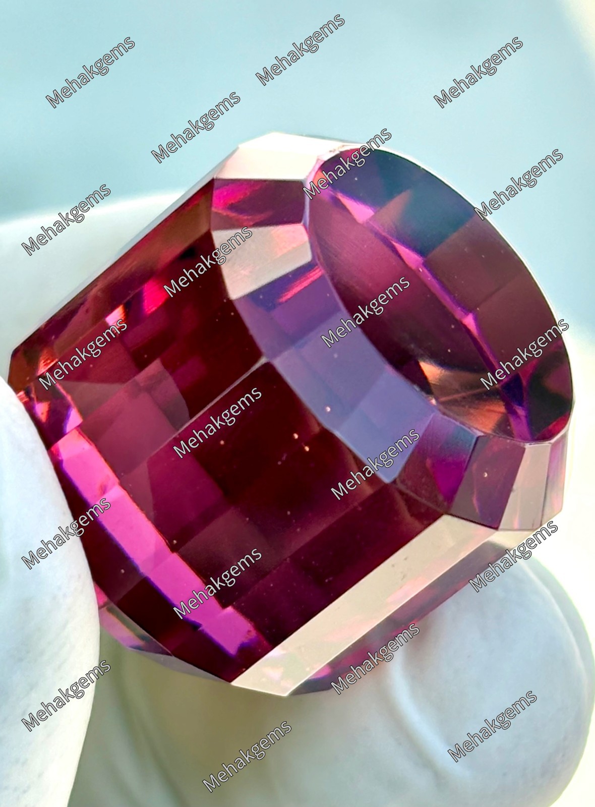 Certified Color Change Zultanite Gemstone | Fancy Cube Cut Diaspore (96.Ct)