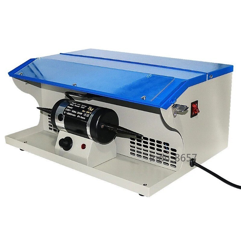 Double Head Dust Extraction Cloth Buffing Polishing Machine 110/220V 200W Motor