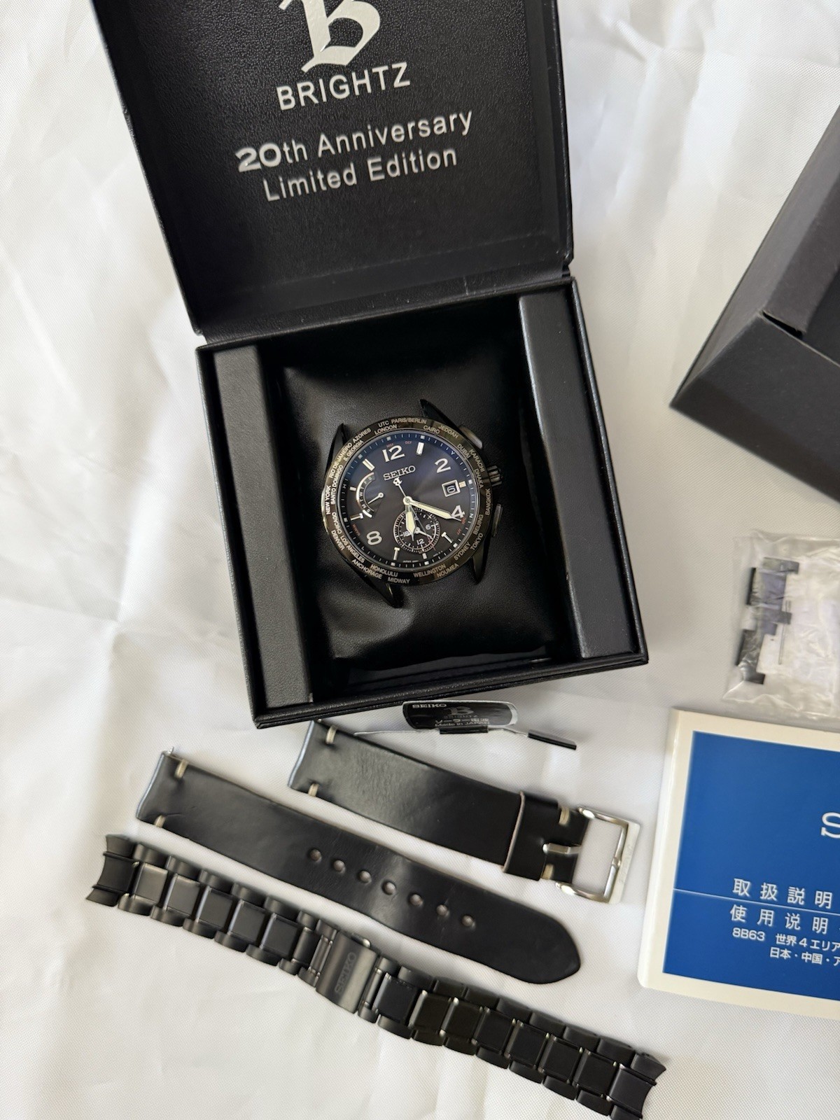 Seiko Brightz SAGA295 20th Anniversary Limited Edition 1000 Solar Radio JDM
