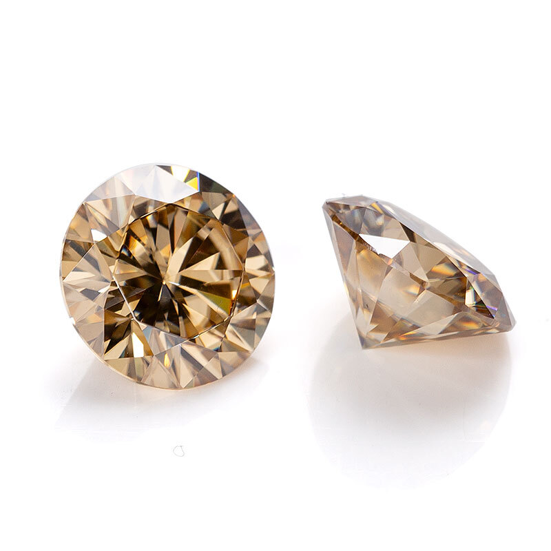 Excellent D Color VVS1 Round Cut Moissanite Loose Gemstones with GRA Certificate