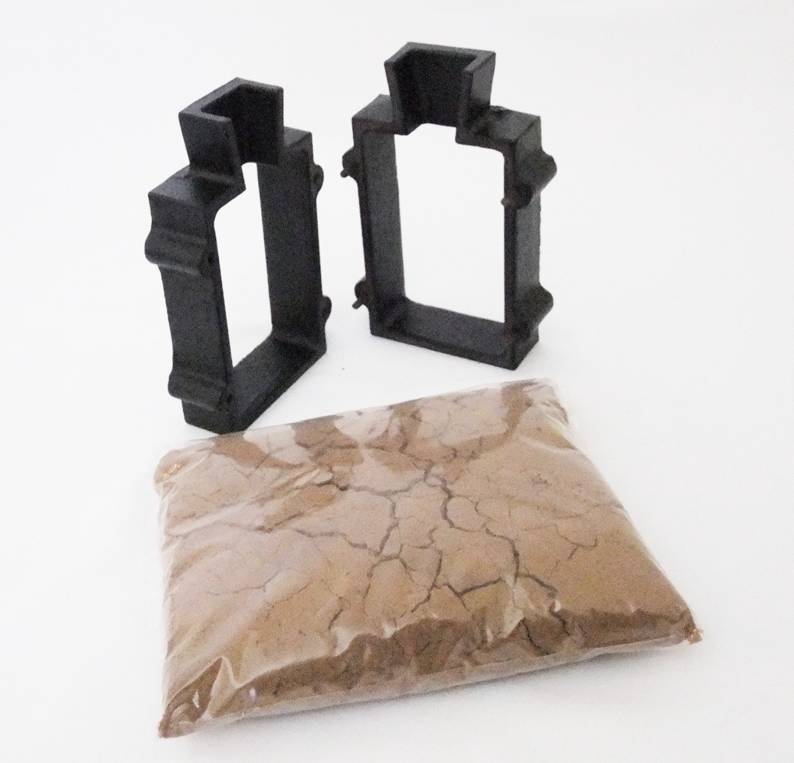 Cast Iron 2-Part Flask Mold With Delft Sand Casting Jewelry Making Tool