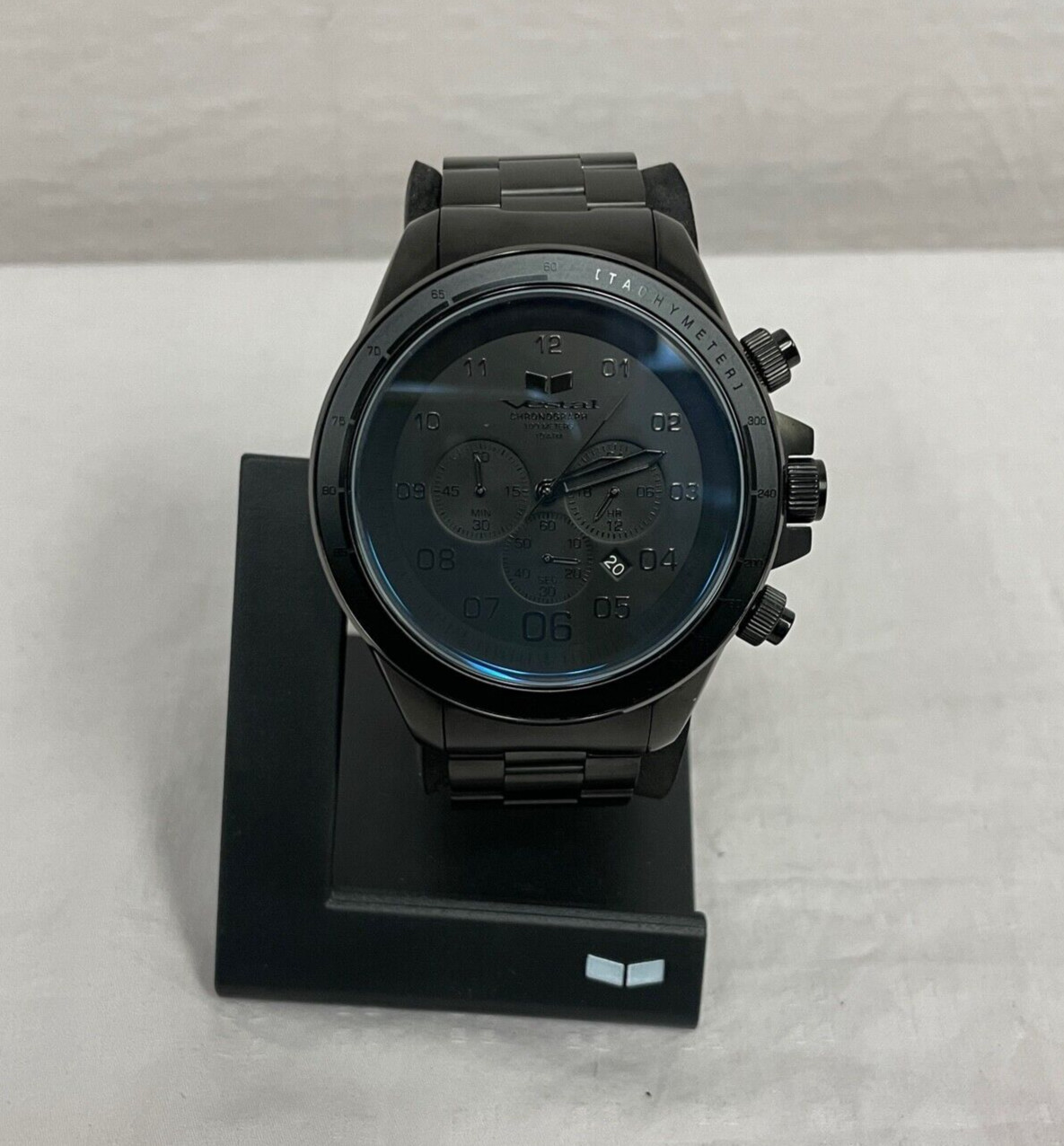 Vestal Adult Men’s ZR3 Chronograph Watch Brushed Black/Black ZR3018