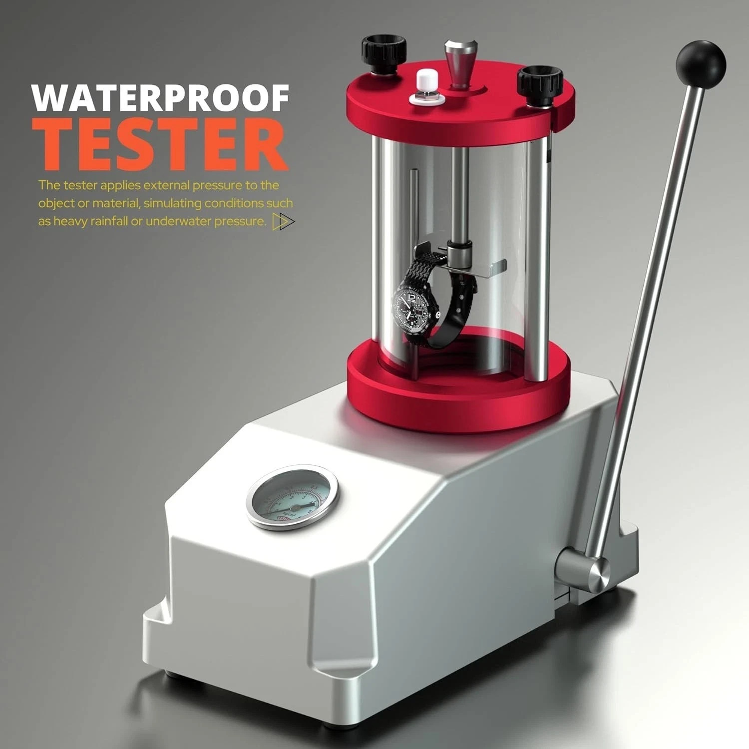 Watch Waterproof Test Tool, Watch Pressure Tester, 2 Watch Case Underwater
