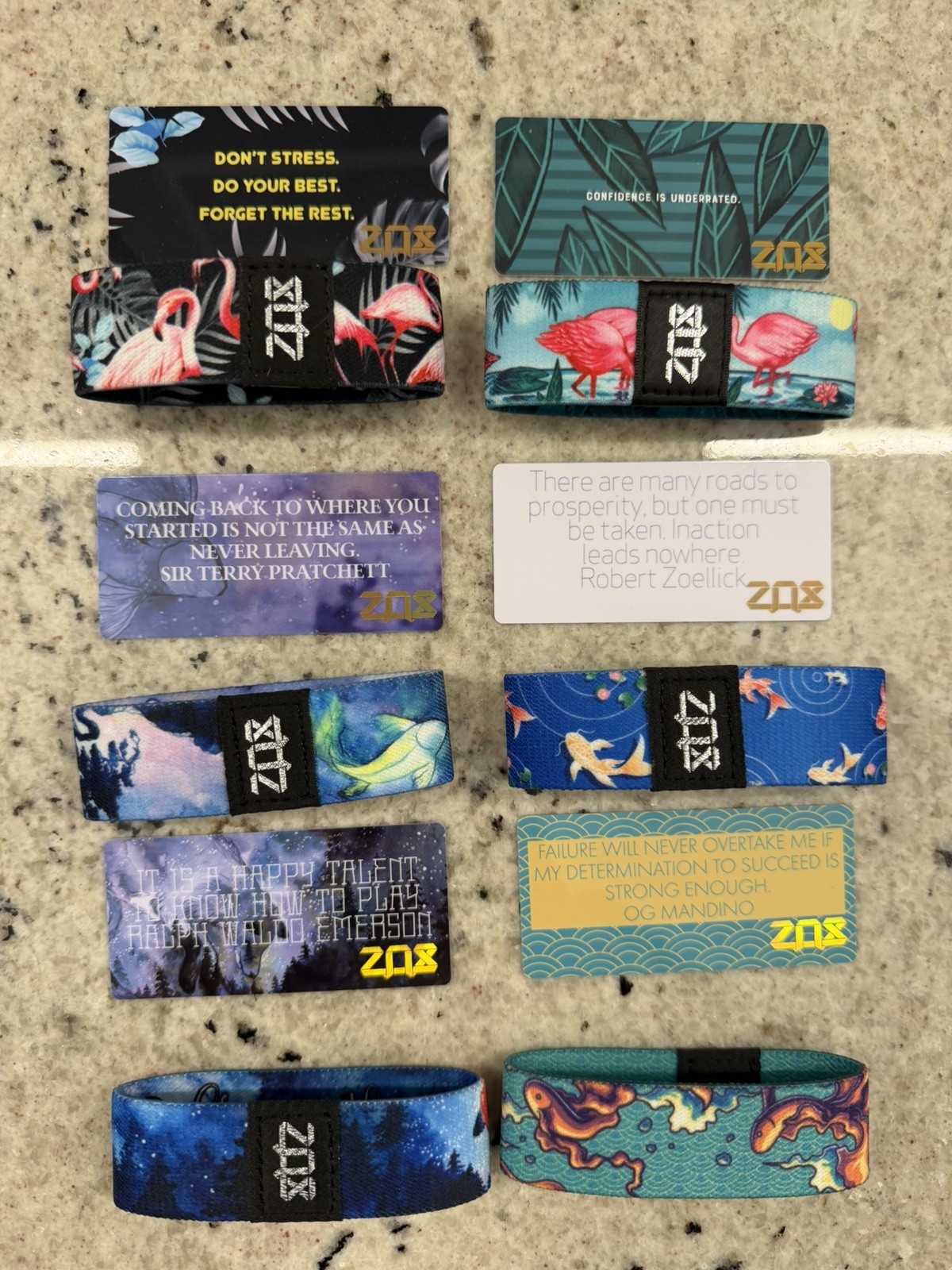 Lot of 6 Zox Wristbands Size Medium