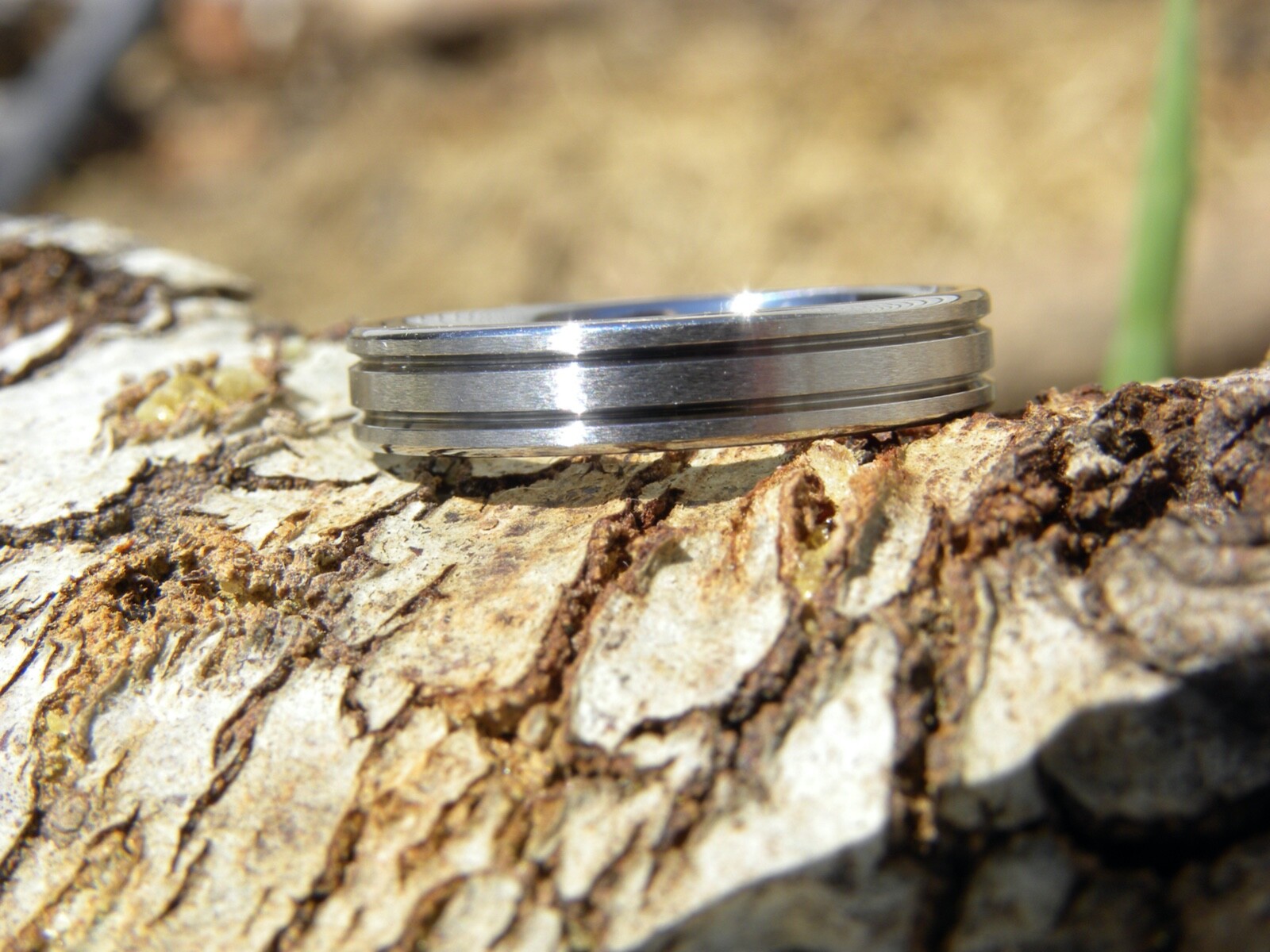 Men’s Everyday Wear Ring, Solid Titanium, 4mm Width, Made by us in the USA