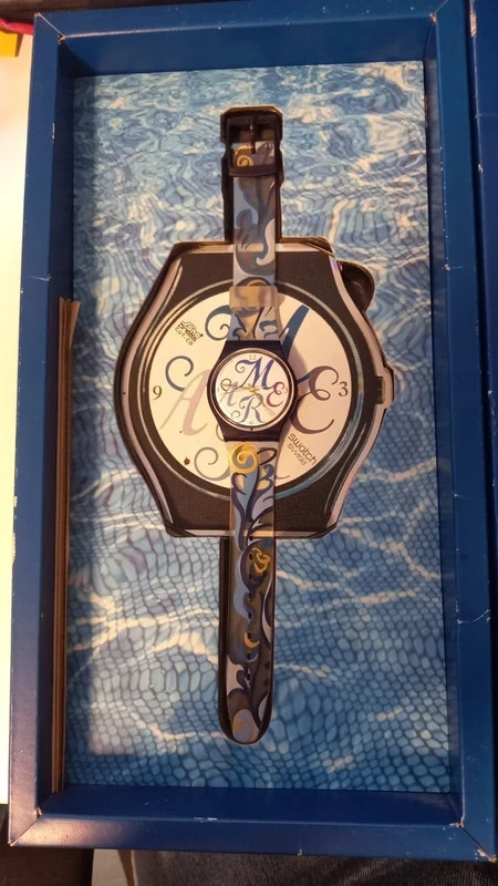 Swatch Algarve GN128PACK Limited Edition Virgin Megastore BMG Portugal (1996)