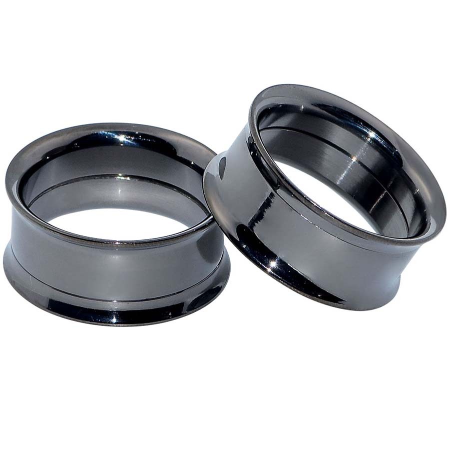 2PCS Stainless Steel Ear Tunnels Screw Ear Gauges Double Flare Ear Plugs 2G-3/4″