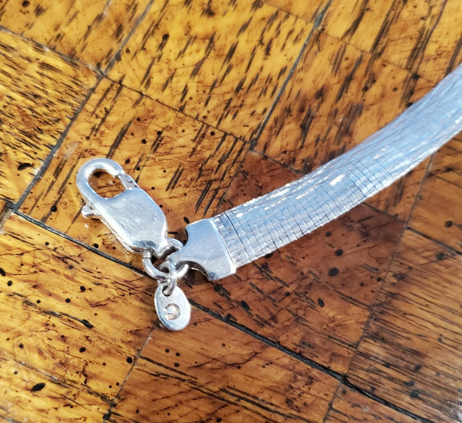 950 Silver Milor Italy Fine Sterling Chain Reversible 28.5 Grams Necklace 18”