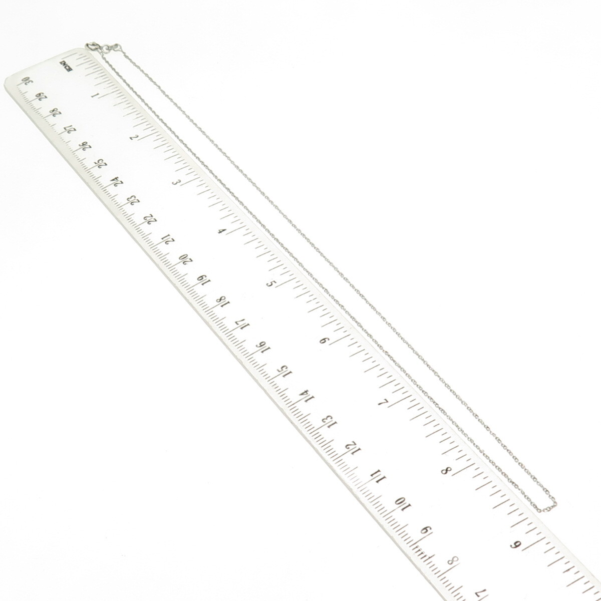 925 Sterling Silver Italy Cable Chain Necklace 18″