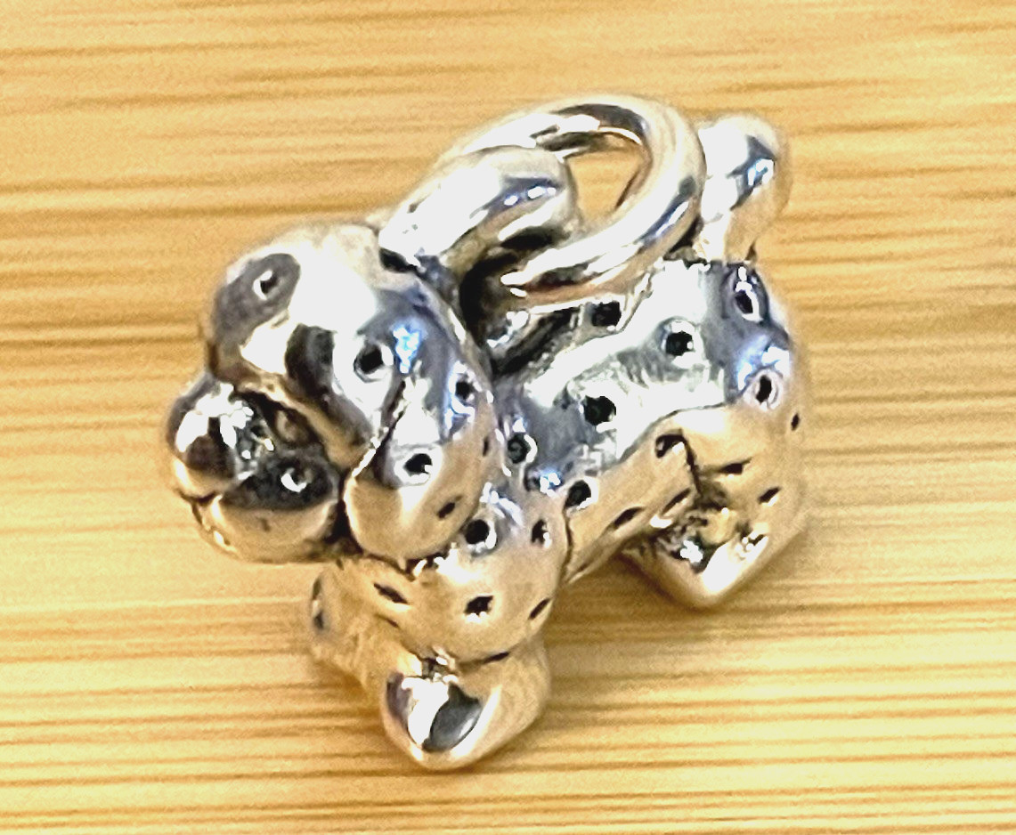 PUPPY CHARM/ PENDANT- STERLING SILVER 2 GRAMS