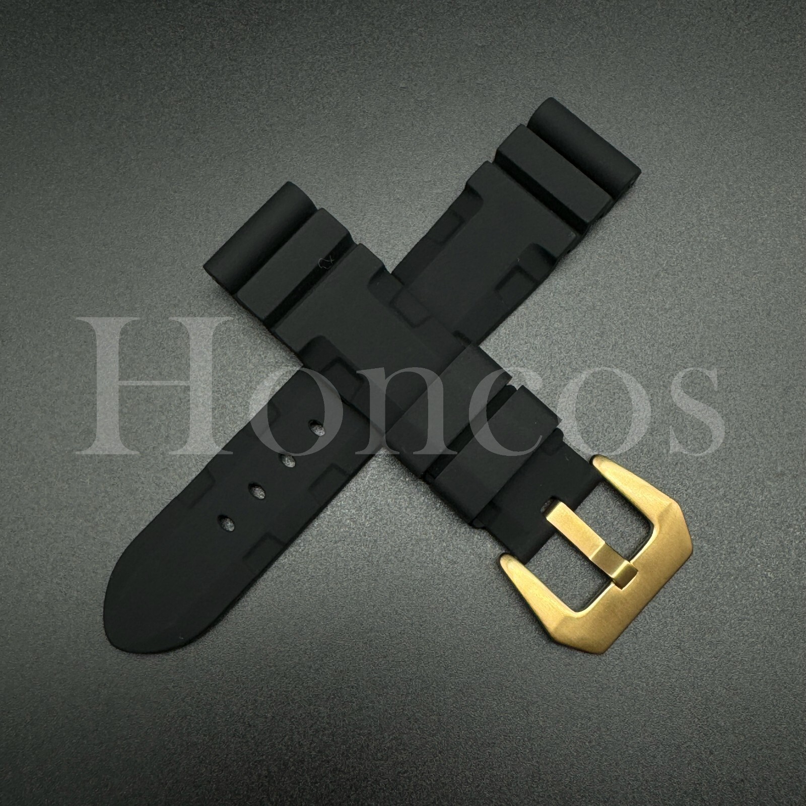22 24 26 MM Submersible Silicone Rubber Watch Strap Band Fits for Invicta Black