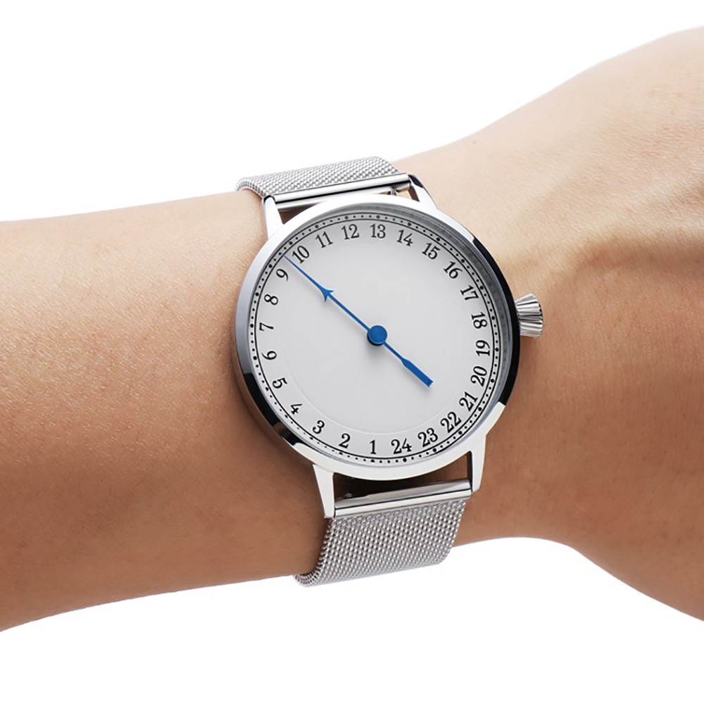 Svalbard AURORA AA42 Quartz Steel White Leather Blue Brown 24h Men’s Watch