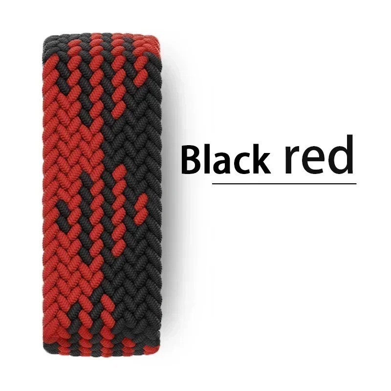 Braided Solo Loop Band Strap for Apple Watch 9 8 7 6 5 4 SE 40 44 41 45mm