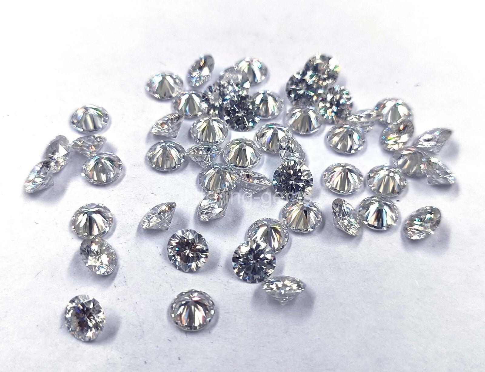Lab-Grown 5 Ct Diamond 50 Pieces 3mm Lot Round D Color IF Clarity IGL Gems 6MHB