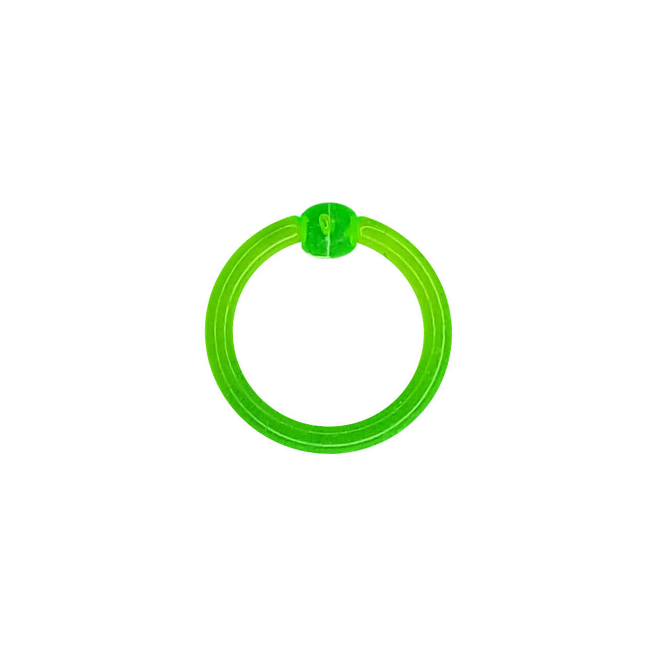 UV Neon Acrylic Circular Captive Bead Ring 10g – Sold as a Pair