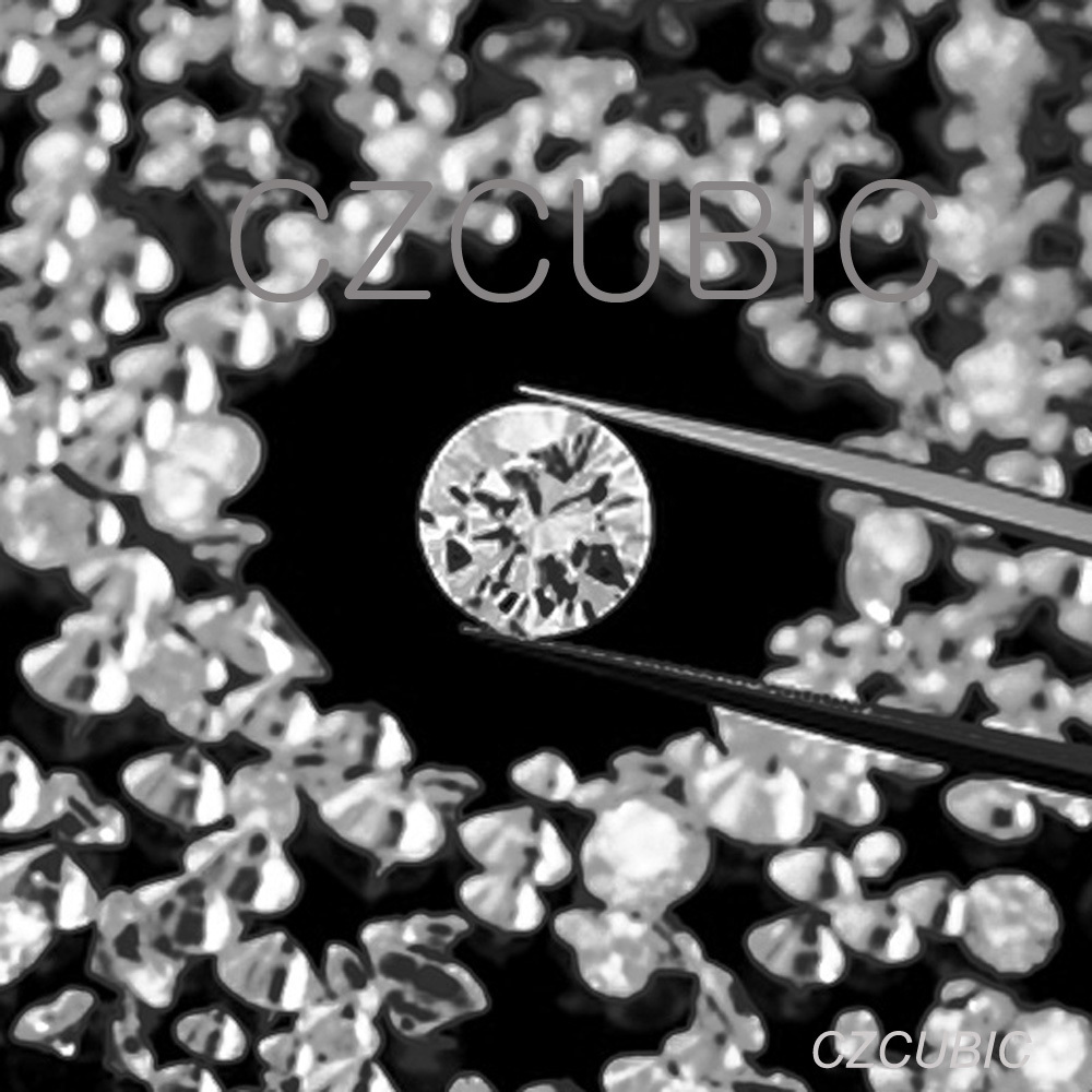 CUBIC ZIRCONIA PREMIUM EXCELLENT TOP QUALITY STONES ROUND SHAPE U.S SHIPPER