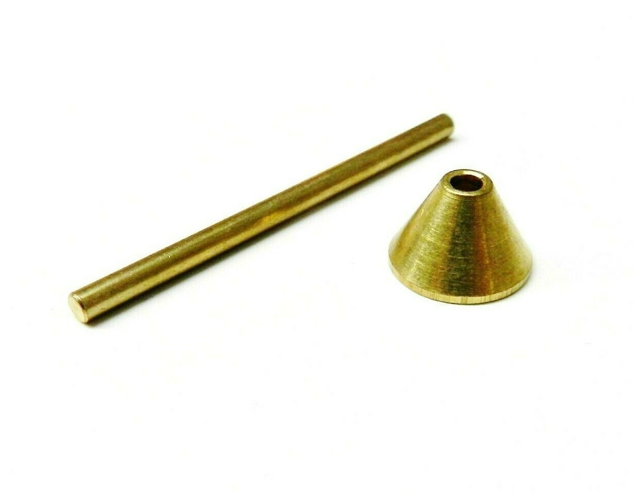 Brass Sprue Former Cone & Rod Mandrel for Jewelry Mold Making Wax Injection 3pc