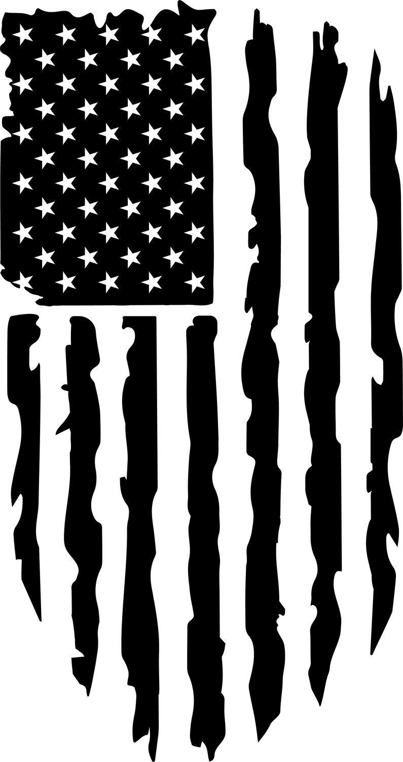 Distressed American Flag – Custom Engraved Military-Style Dog Tag