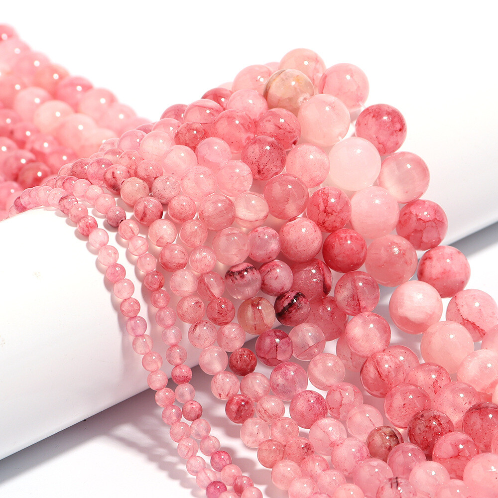 4-12mm Natural Stone Persian Jade Round Spacer Beads for Bracelet Jewelry Making