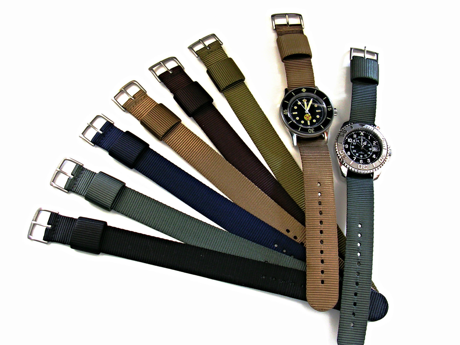 NATO ® 1pc RAF Heavy Nylon single pass Pilot sport watch band strap IW SUISSE