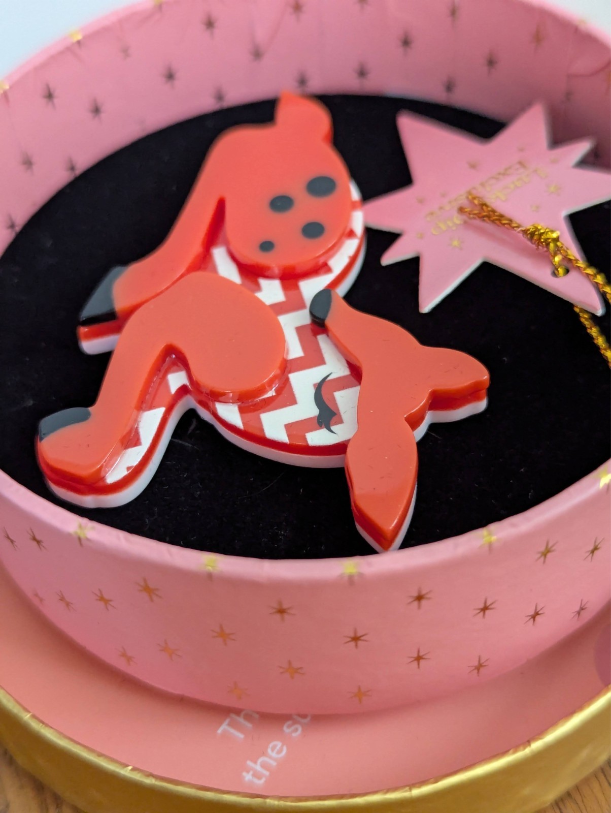 Erstwilder Dot The Dozing Deer Resin Brooch Lucky Dip Exclusive 2023 NWT